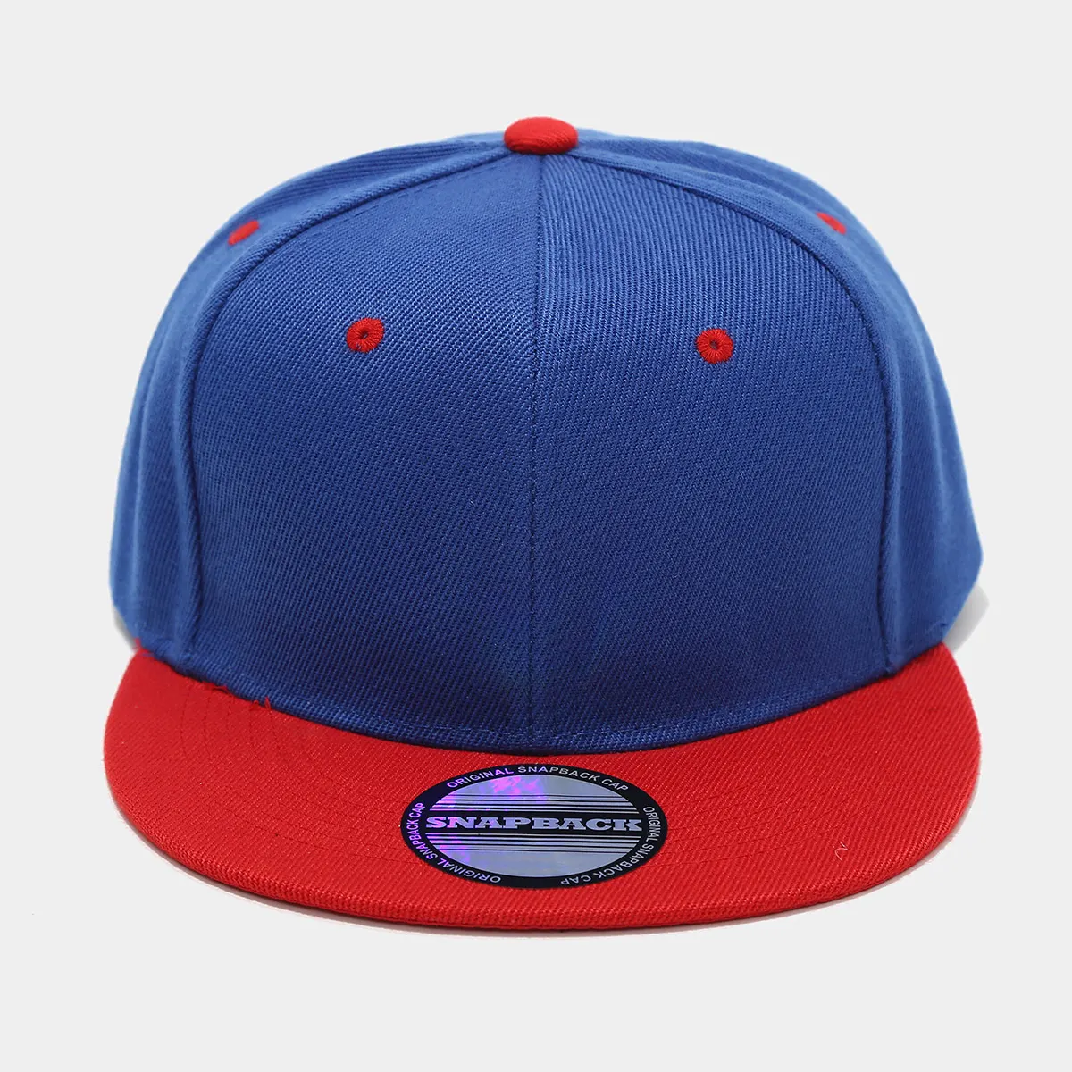 Color Block Flat Brim Baseball Cap