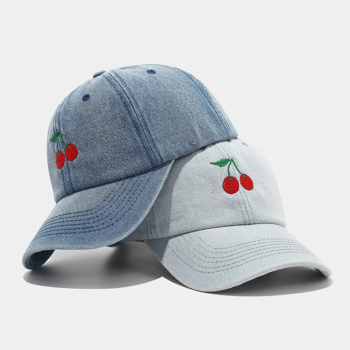 Cherry Embroidery Baseball Cap