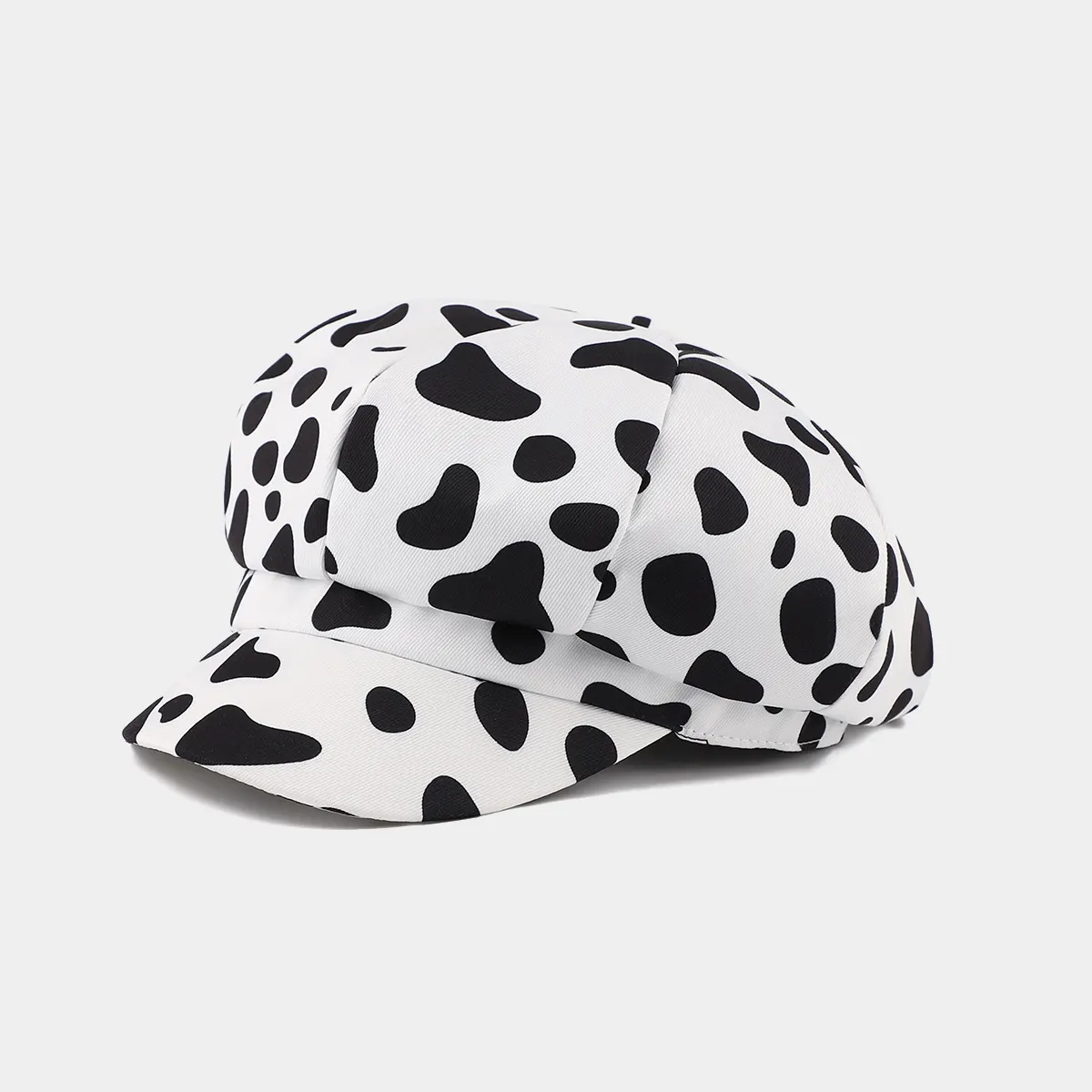 Animal Print Newsboy Hat