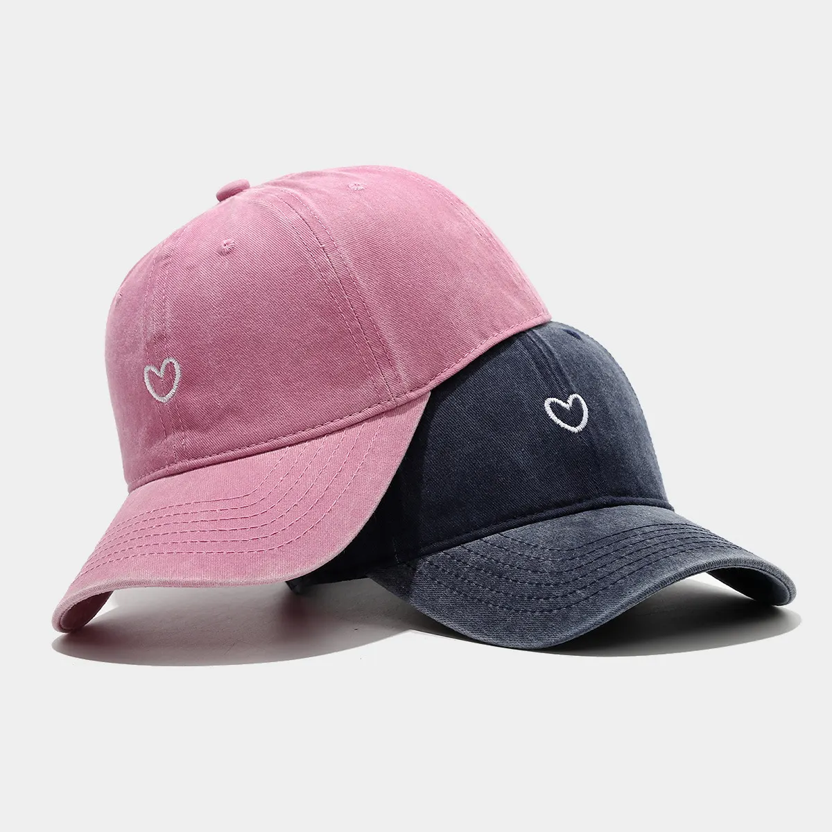 Embroidered Heart Baseball Cap